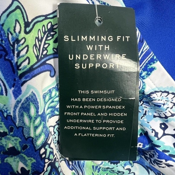 Lauren Ralph Lauren Fiesta PaisleyTwist Bandeau One Piece Swimsuit 16 - Picture 15 of 16